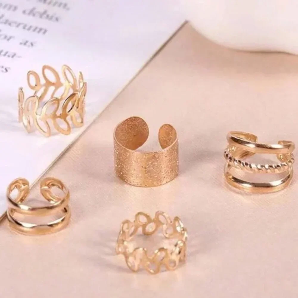 Gold Ear Cuff Earrings - Picture 3 of 3